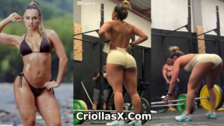 Air Martínez Colombiana del Caracol Challenge en el gimnasio muy sexy