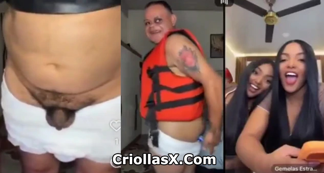 Urias Lobo se mete algo por el culo en vivo con los Mellizos colombianos Estrada