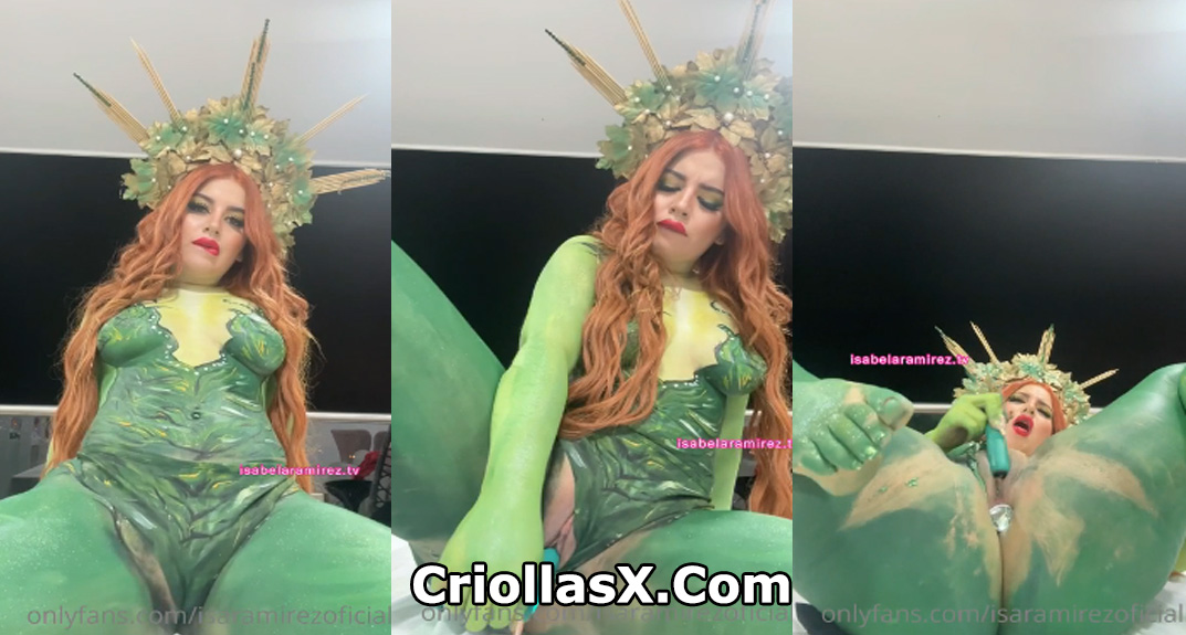 Videos Porno xxx IsaRamirezOficial Colombiana con el cuerpo pintado masturbándose para OnlyFans Colombia