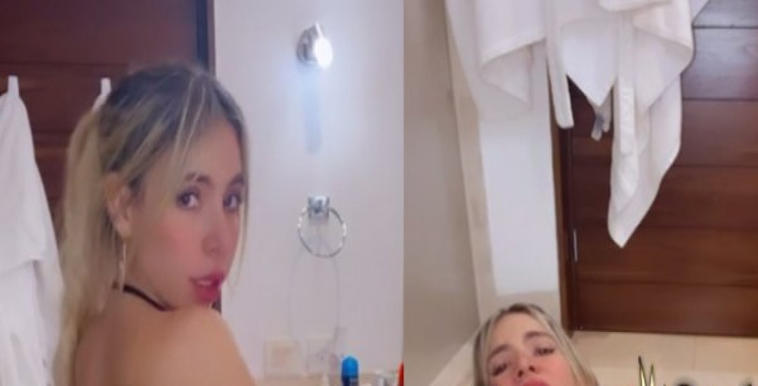 Vanebp19 Latina masturbándose el culo en el baño para OnlyFans Latino